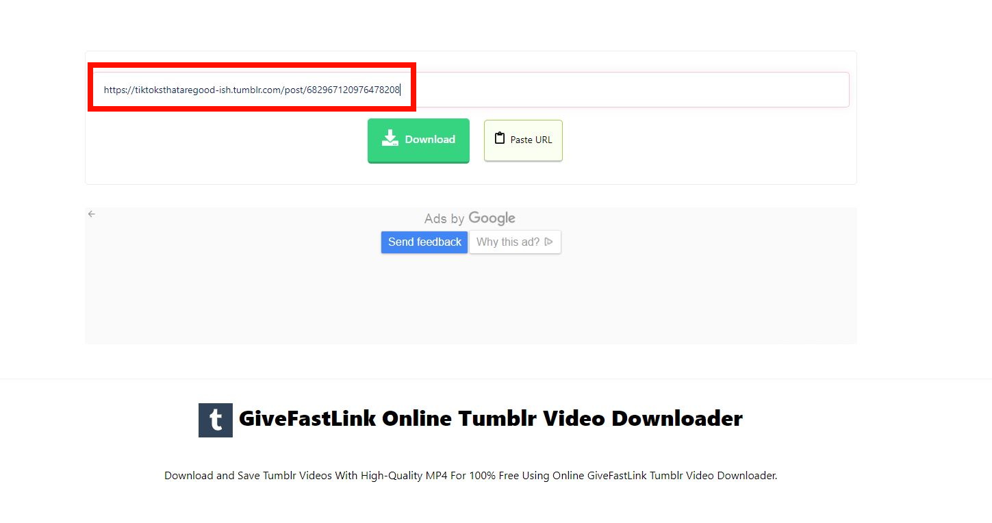 Free Online Tumblr Video Downloader 2024 GiveFastLink